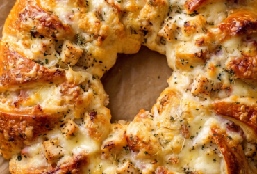 Creamy Chicken & Swiss Crescent Ring