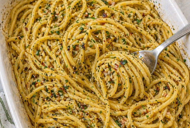 Baked Cowboy Butter Spaghetti