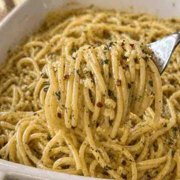 Baked Cowboy Butter Spaghetti