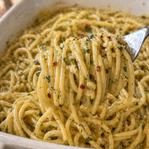 Baked Cowboy Butter Spaghetti