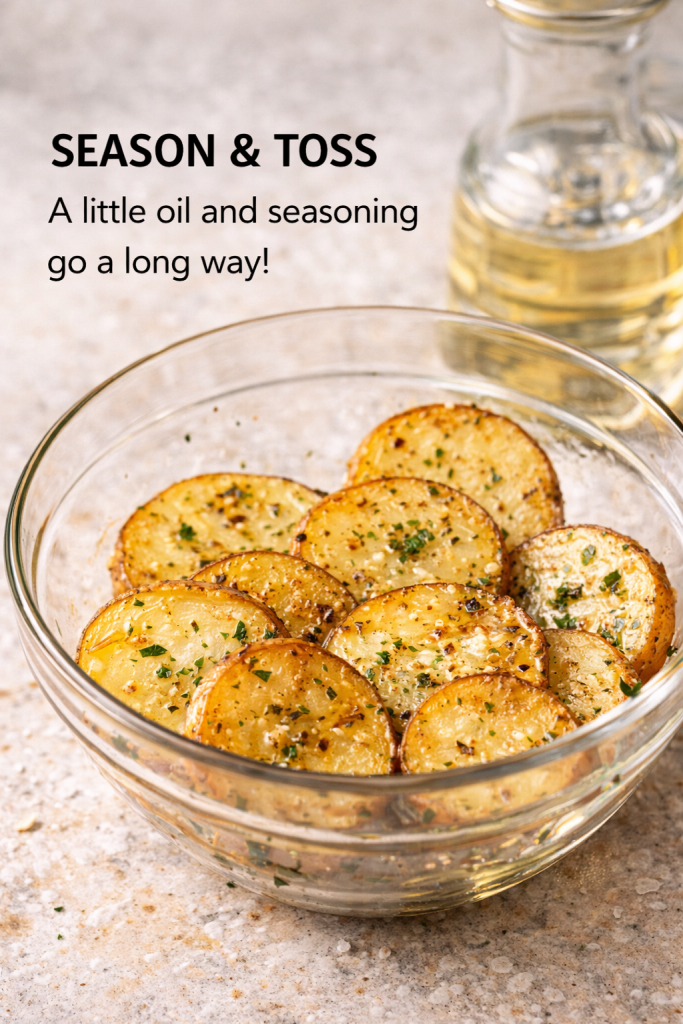 Air Fryer Sliced Potatoes