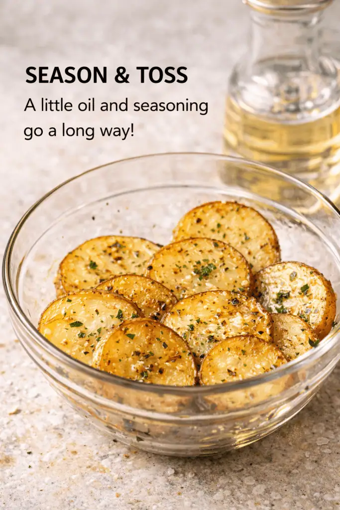 Air Fryer Sliced Potatoes