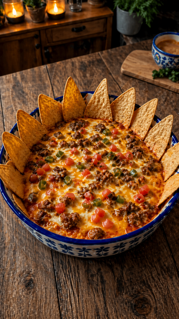 Hot Sausage Beer Cheese Dip