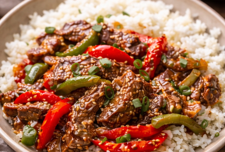 Crockpot Pepper Steak