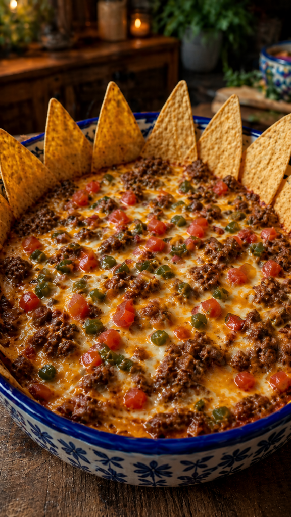 Hot Sausage Beer Cheese Dip