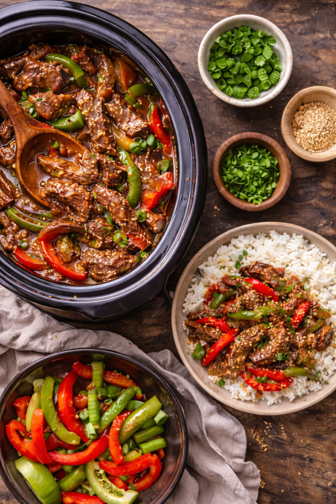 Crockpot Pepper Steak