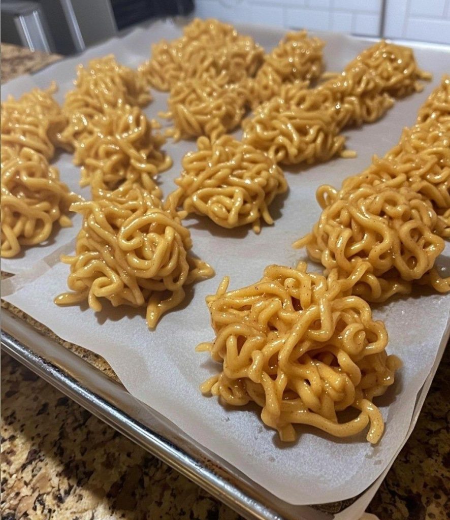 No Bake Peanut Butter Haystacks