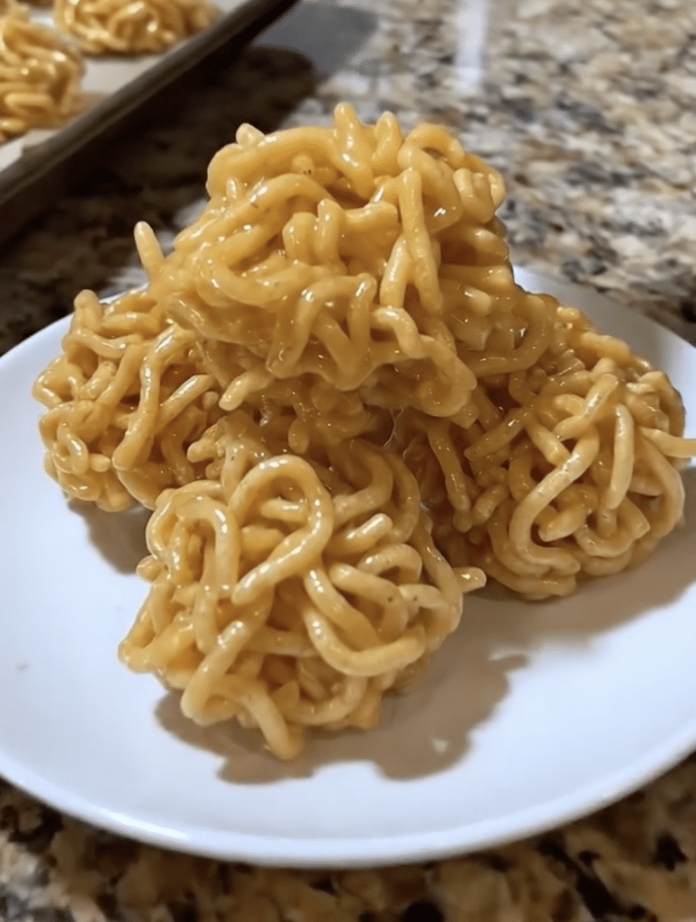 No Bake Peanut Butter Haystacks