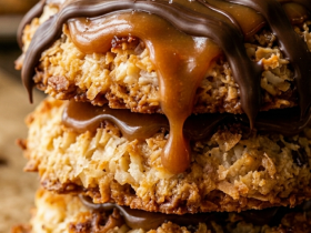 Easy No-Bake Samoa Cookies