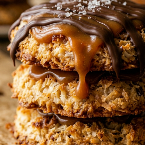 Easy No-Bake Samoa Cookies