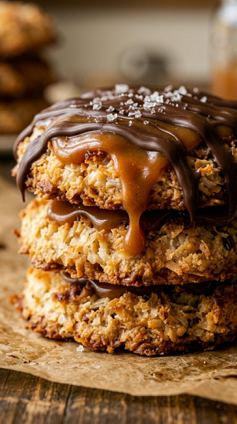 Easy No-Bake Samoa Cookies