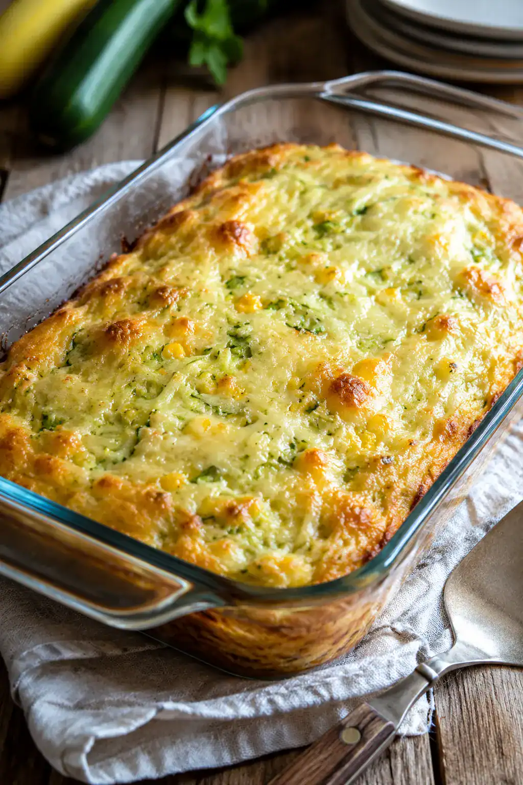 Zucchini Cornbread Casserole