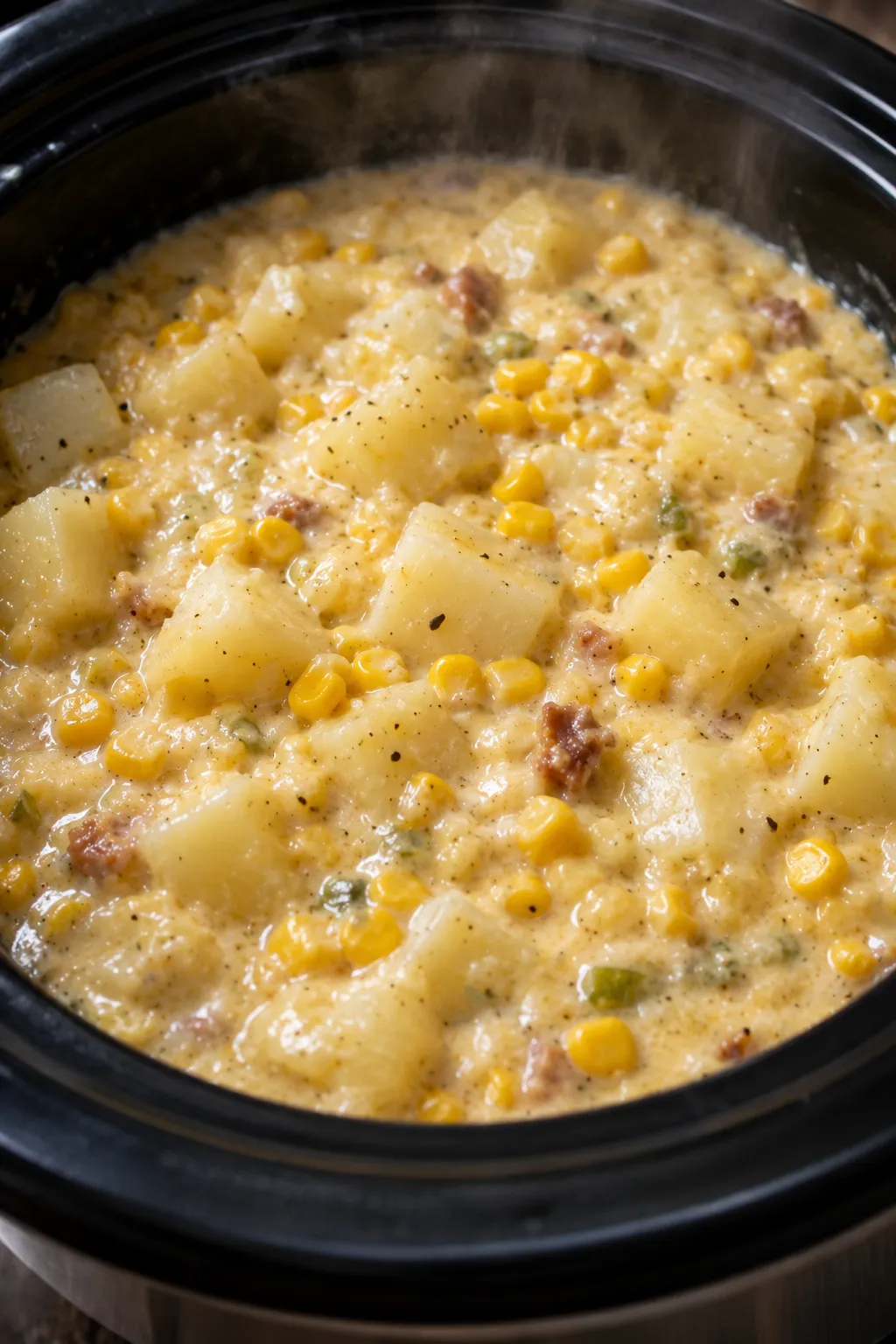 Slow Cooker Corn and Potato Chowder