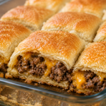 Cheesy Beef Crescent Bake