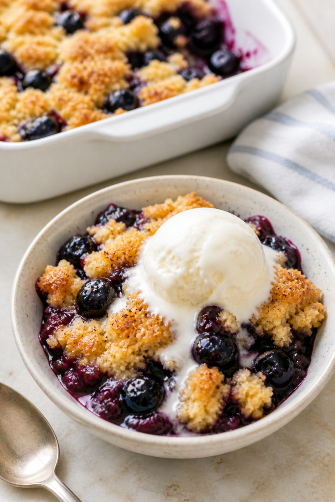 4-Ingredient Blueberry Dump Cake