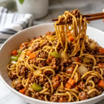 Ground Beef Lo Mein