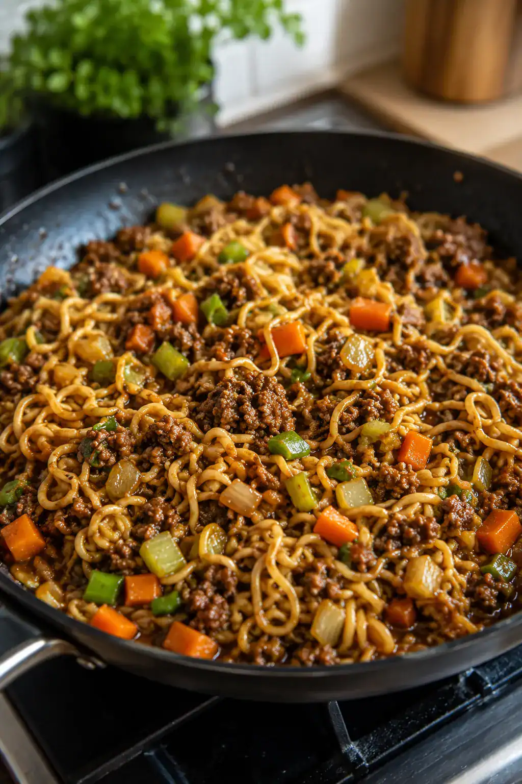 Ground Beef Lo Mein