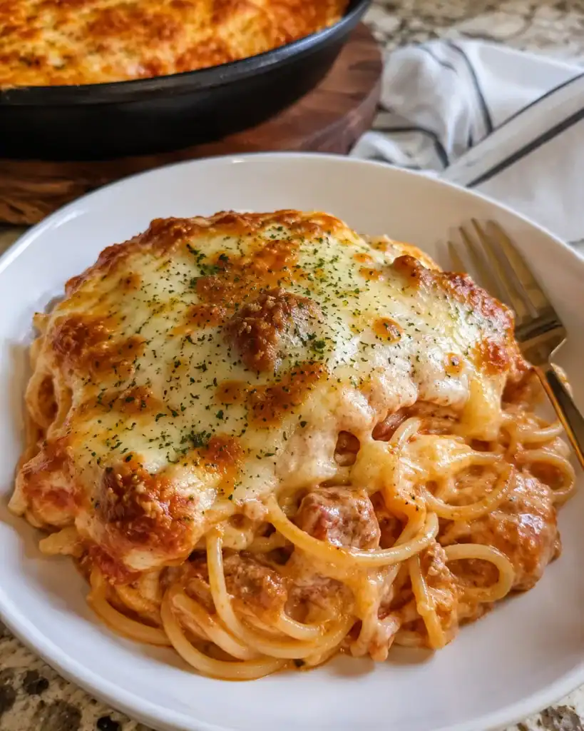 Baked Cream Cheese Spaghetti