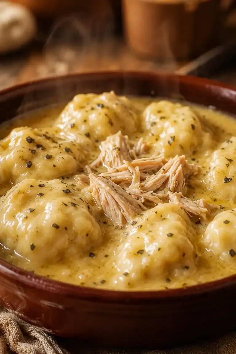 Best Ever Crock Pot Chicken and Dumplings
