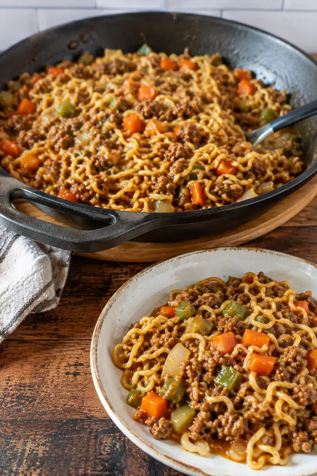 Ground Beef Lo Mein