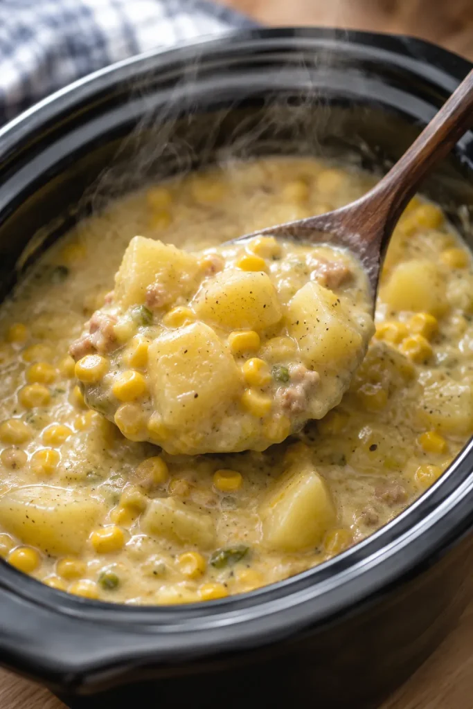 Slow Cooker Corn and Potato Chowder