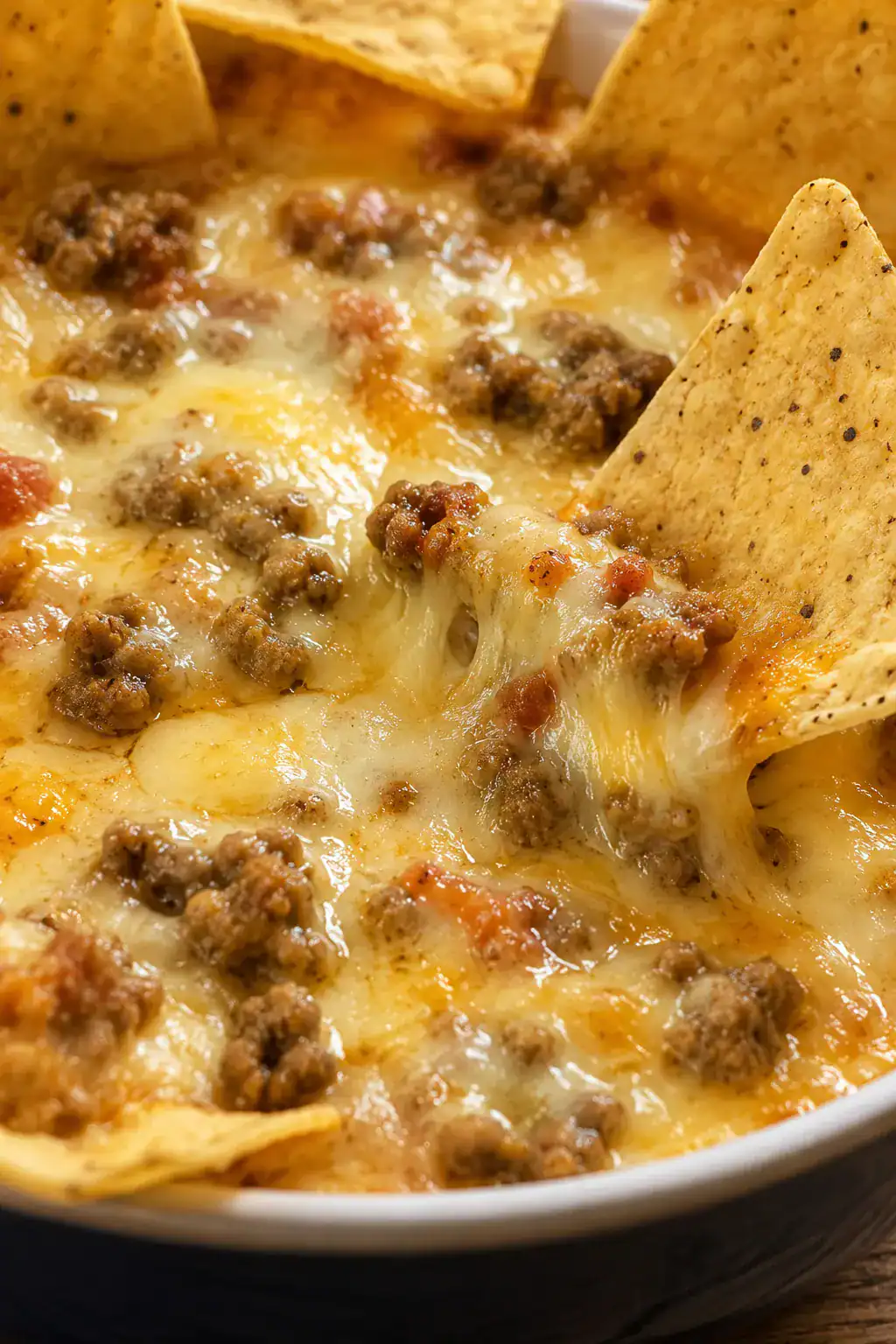 Hot Sausage Beer Cheese Dip