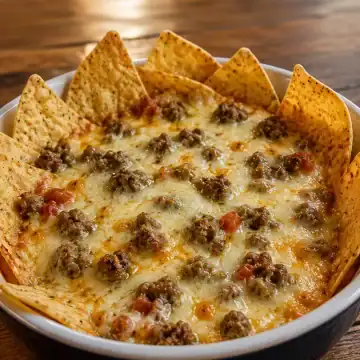 Hot Sausage Beer Cheese Dip