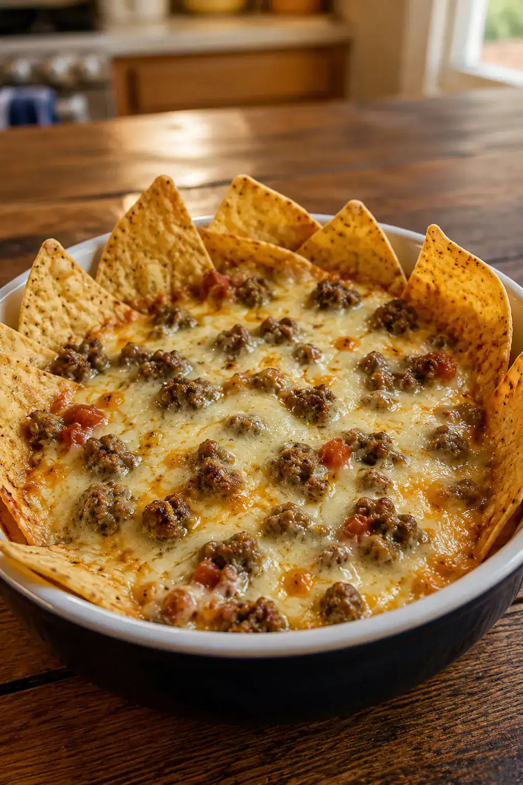 Hot Sausage Beer Cheese Dip