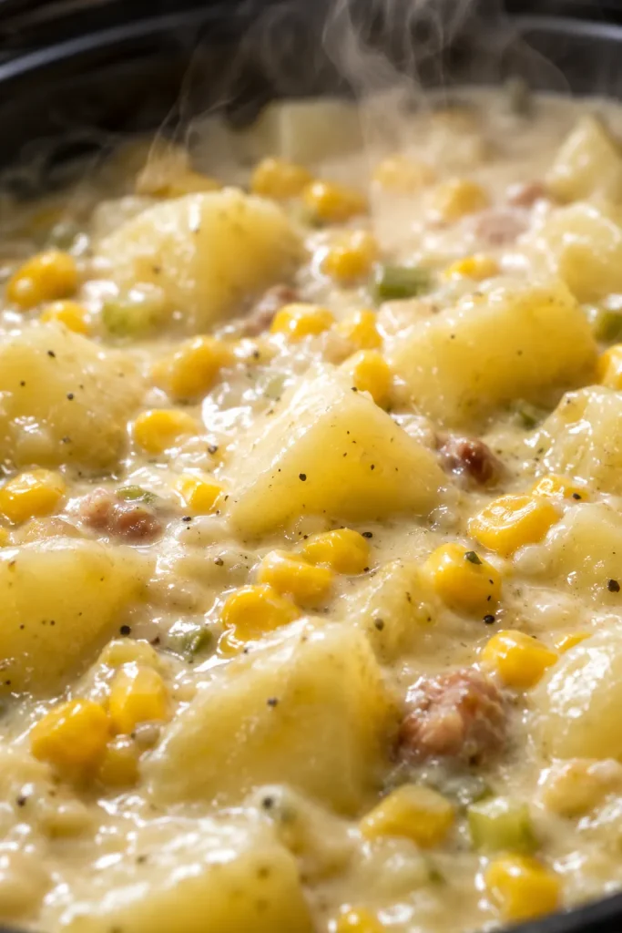 Slow Cooker Corn and Potato Chowder