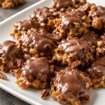 Crunchy Chocolate Pecan Billionaires