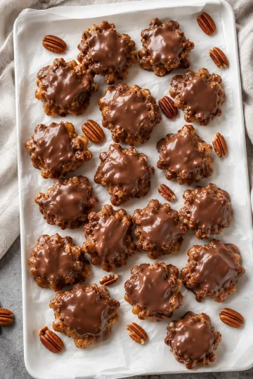 Crunchy Chocolate Pecan Billionaires
