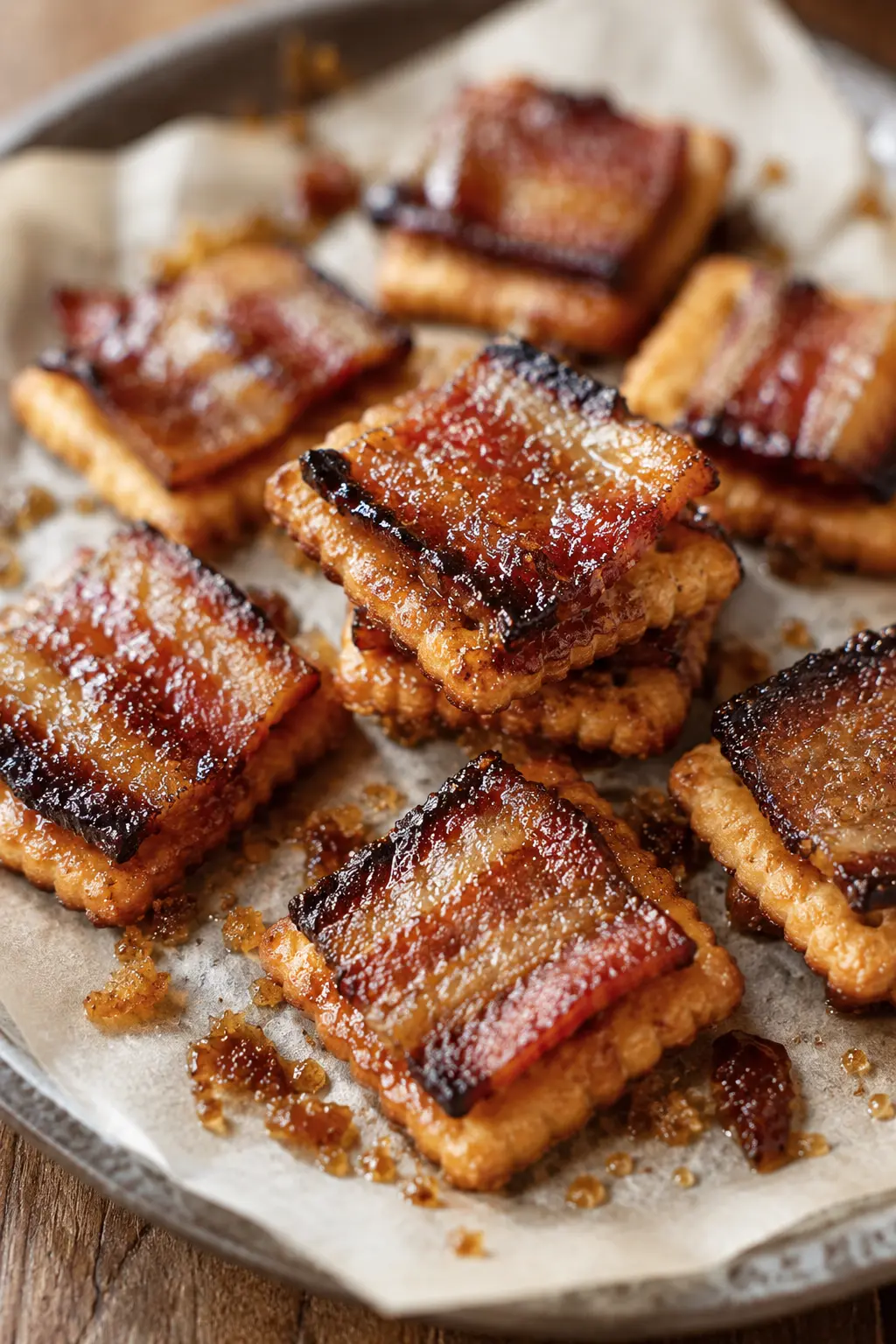 Candied Bacon Crackers