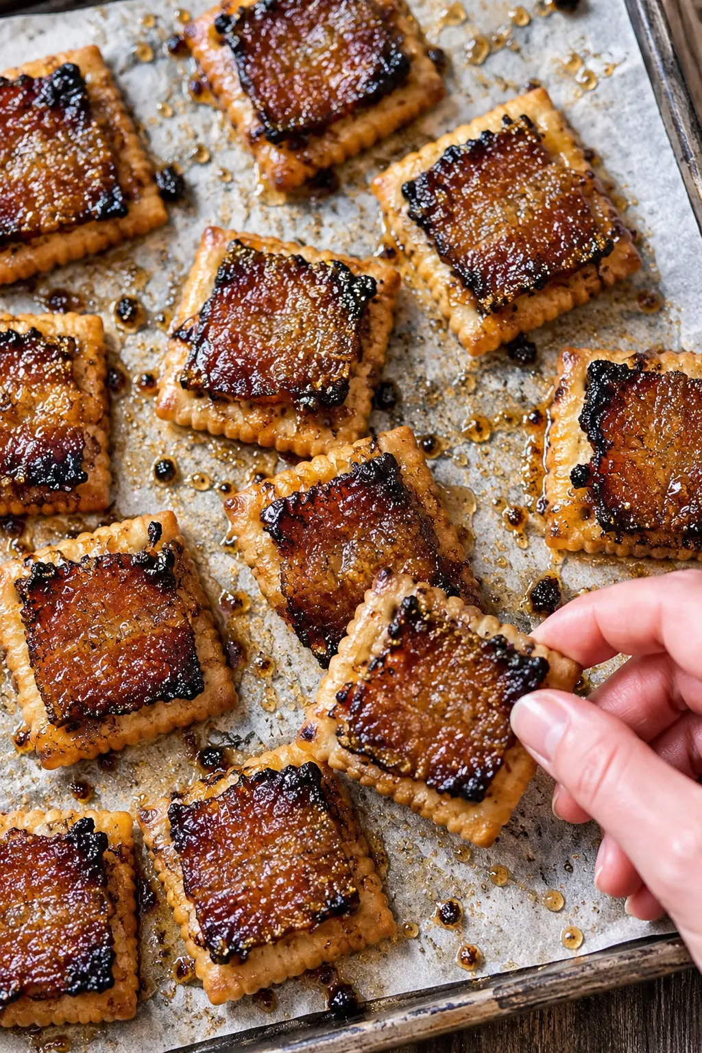Candied Bacon Crackers