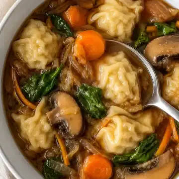 Slow Cooker Potsticker Soup