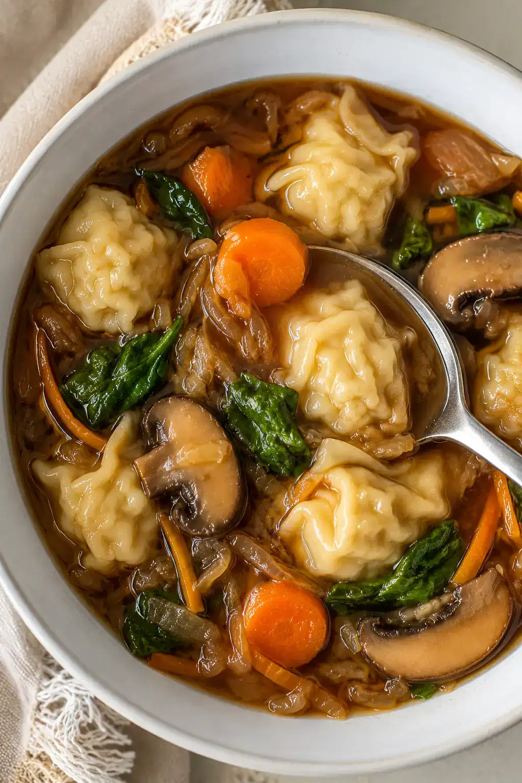 Slow Cooker Potsticker Soup