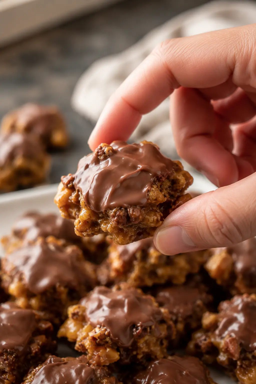 Crunchy Chocolate Pecan Billionaires