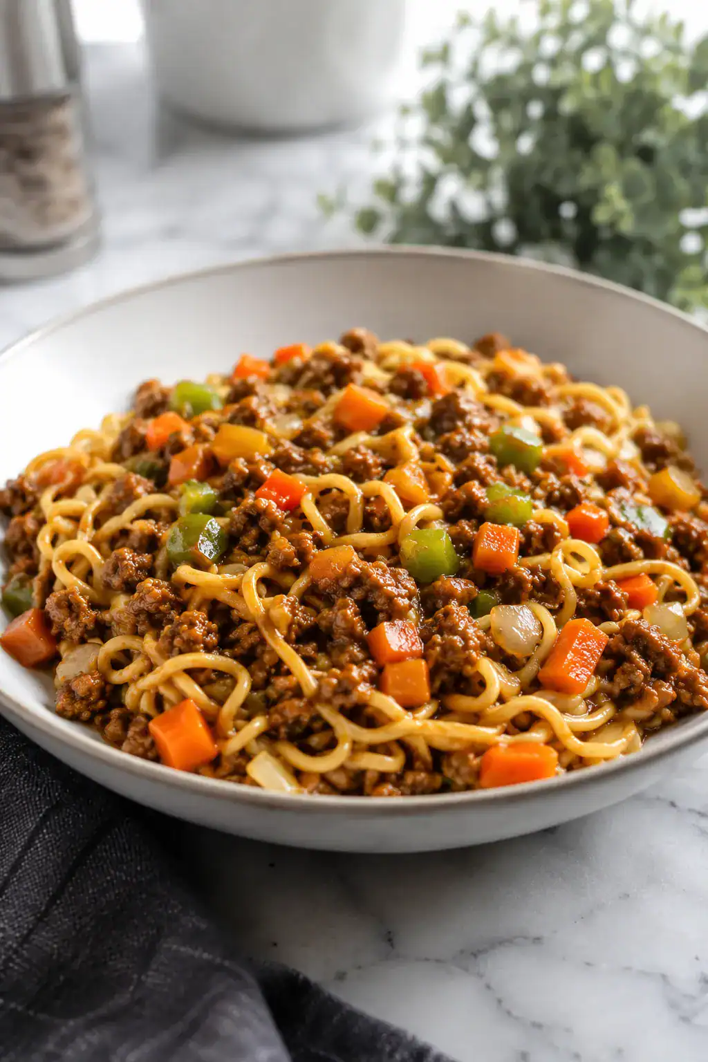 Ground Beef Lo Mein
