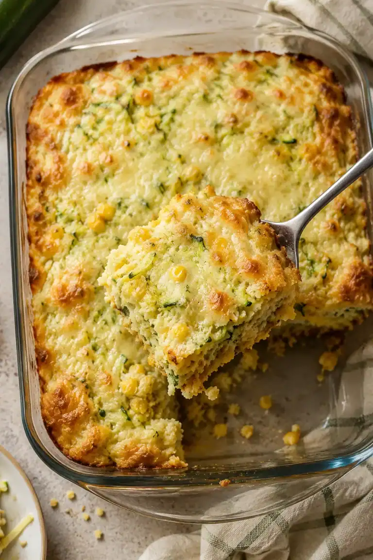 Zucchini Cornbread Casserole