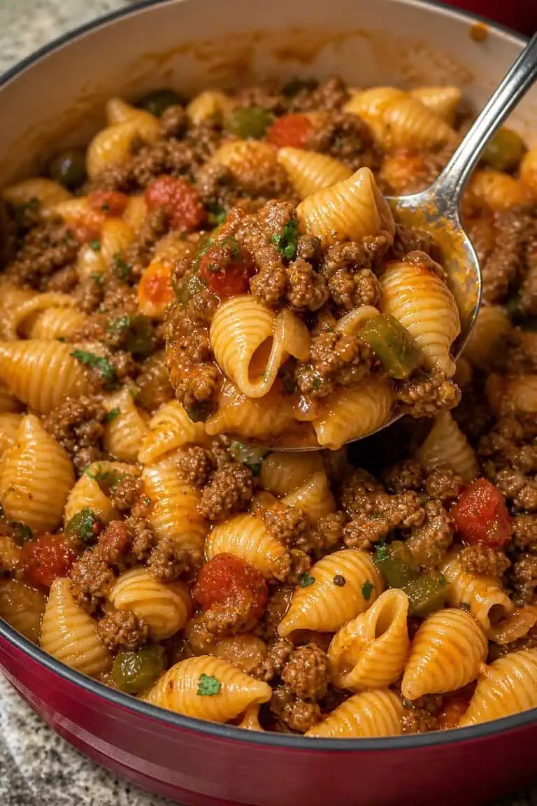 Pasta Shells With Ground Beef Recipe