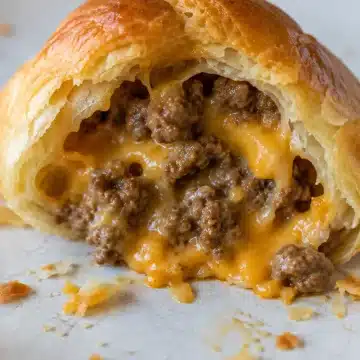 4-Ingredient Beef Crescent Puffs