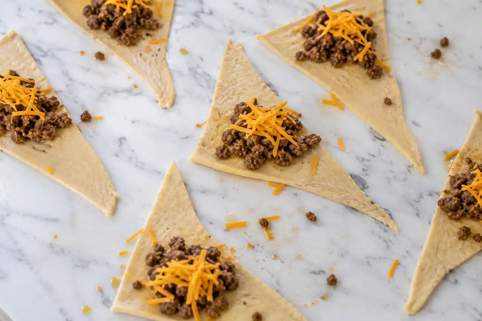4-Ingredient Beef Crescent Puffs