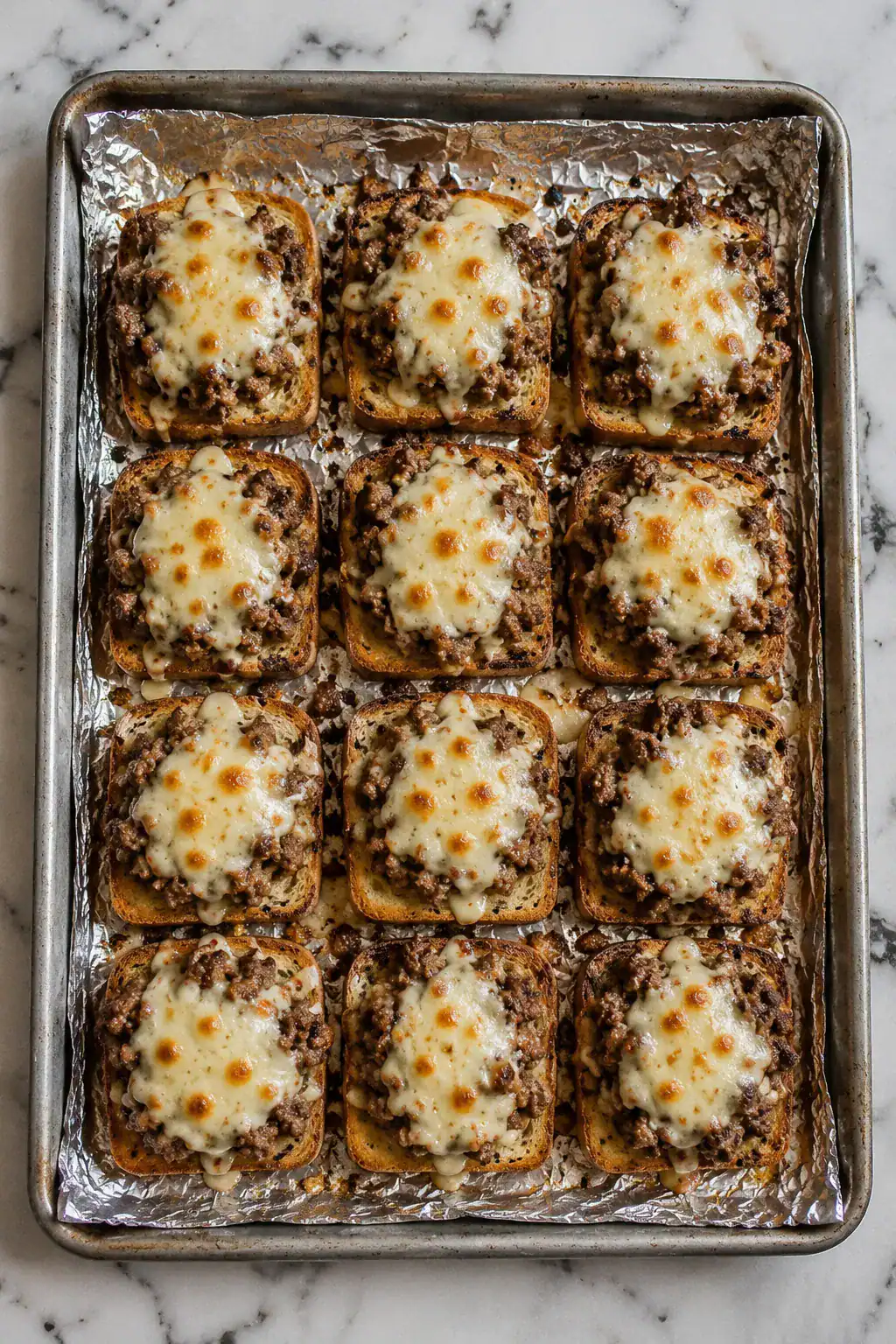 Beef Garlic Bread Bites