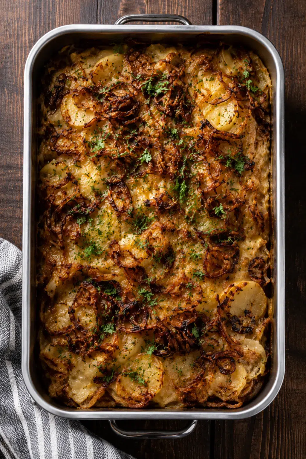 Creamy Cheesy Potato and Cabbage Casserole