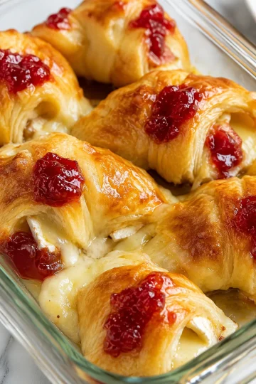 Oven Baked 3-Ingredient Crescent Brie Bites