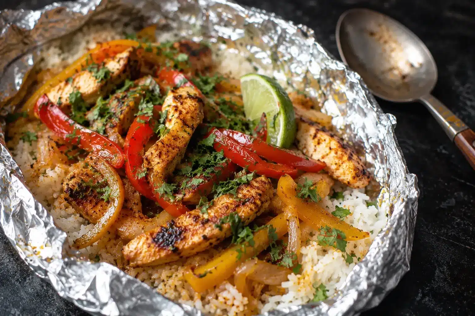 Chicken Fajita Foil Packets
