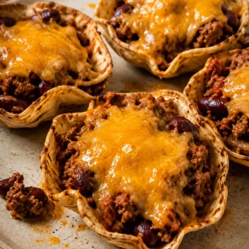 Cheesy Beef Chili Scoops