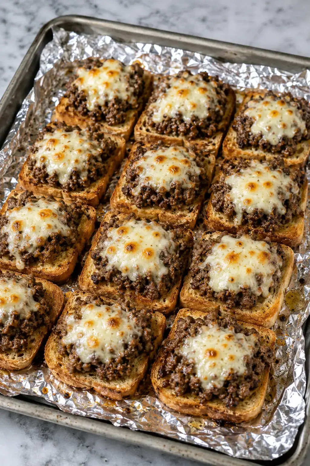 Beef Garlic Bread Bites (4 INGREDIENTS)