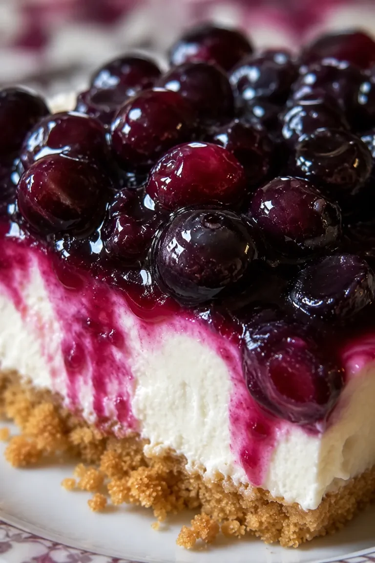 Decadent Fresh Blueberry Cheesecake