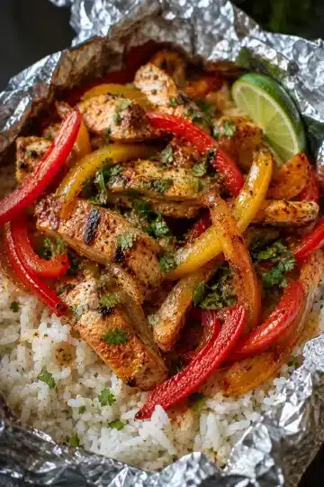 Chicken Fajita Foil Packets