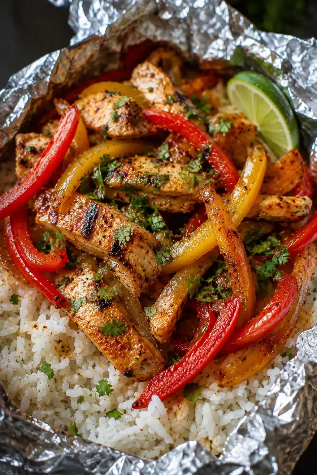 Chicken Fajita Foil Packets